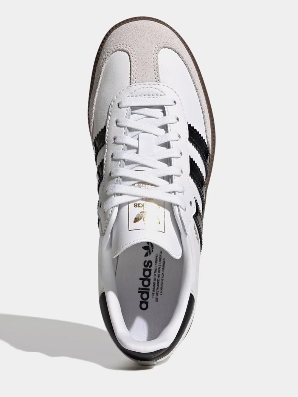 Samba OG Grade School Lifestyle Shoes (White/Black/Gum) NEW! 7 (youth)
